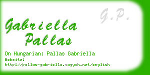 gabriella pallas business card